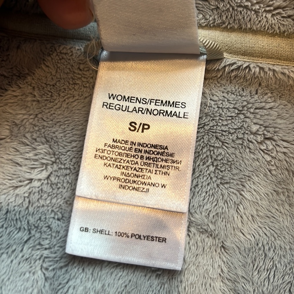 ๐HP๐Awesome The North Face Grey Knit/faux fur lined hooded zip jacket Sz S/P - Picture 12 of 14